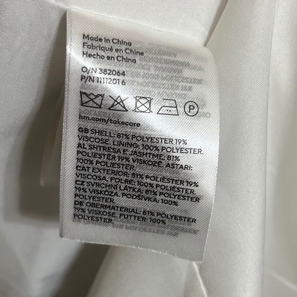 H&M Double Breasted Blazer Women's M Camel Tan NWT Preppy Academic Professional - Picture 15 of 16